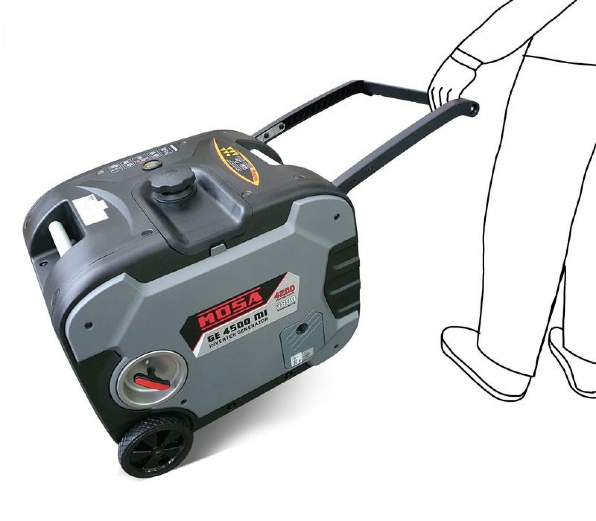 Gerador insonorizado GE-4500 MI 223cc gasolina MOSA