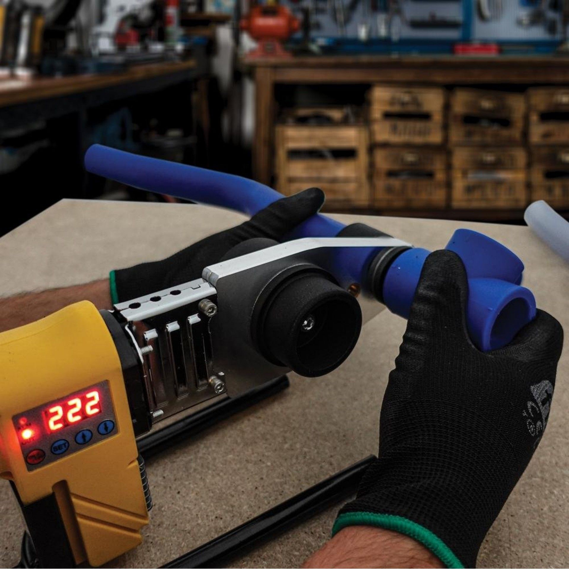 Polifusora Tubo PPR 16-63mm 800w refª FPTPPR800 FLUX