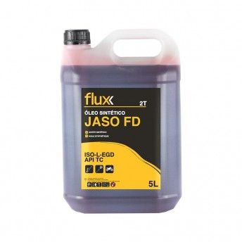 Oleo Motor 2T Sintetico Vermelho 5lt JASO FD ref FOM2SV5FD FLUX