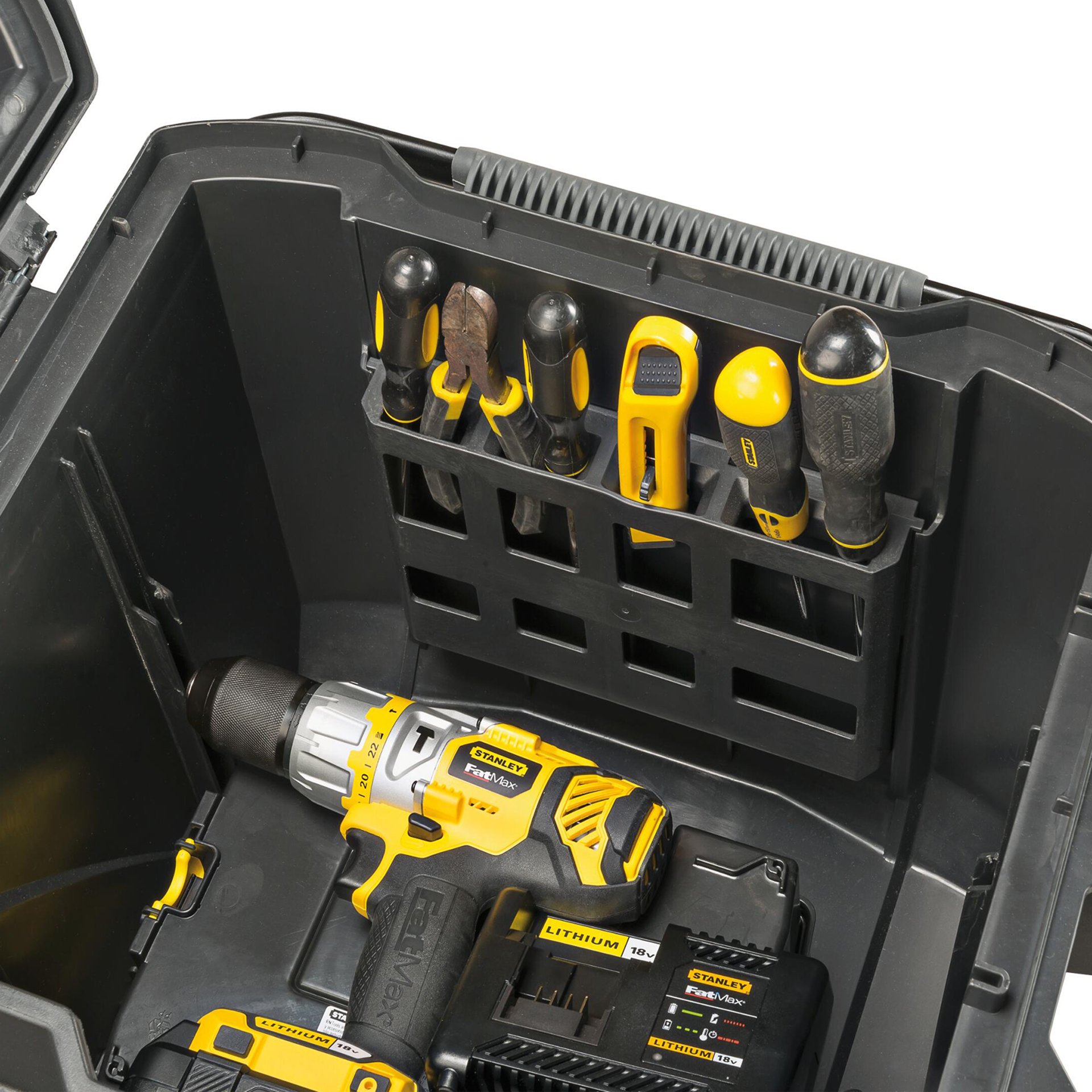 Baú de transporte médio 90L FatMax refª FMST1-73601 STANLEY