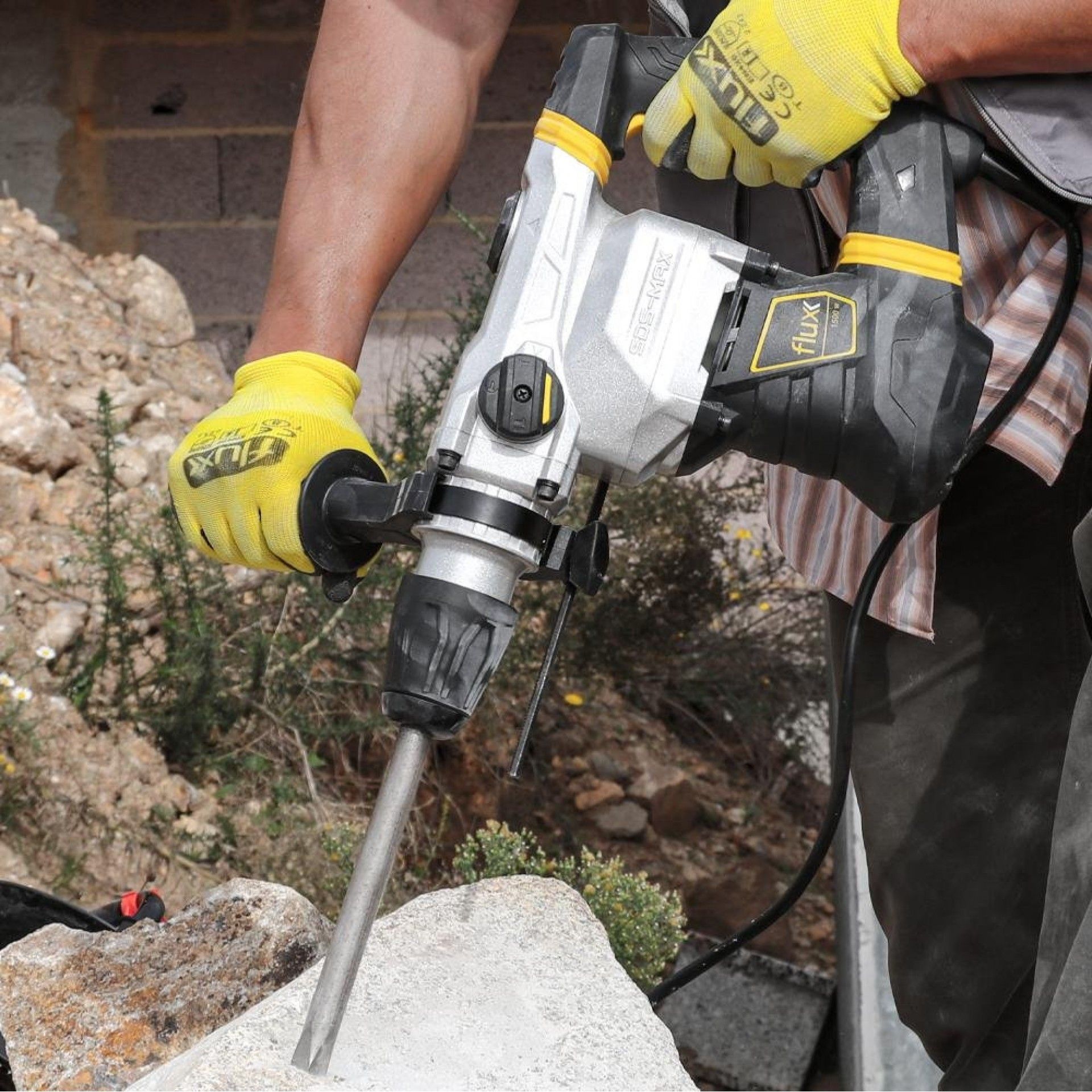 Martelo Perfurador e Demolidor 1500w SDS-Max refª FMP1500 FLUX