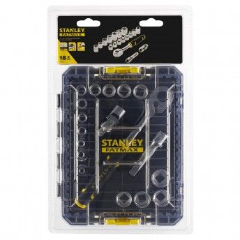 Kit chaves caixa c/roquete 3/8" 18p� ref� FMMT98102-0 STANLEY
