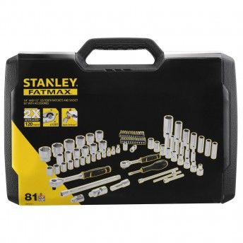 Mala de ferramentas 1/4" + 1/2" FM - 81 peas ref FMMT82826-1 STANLEY
