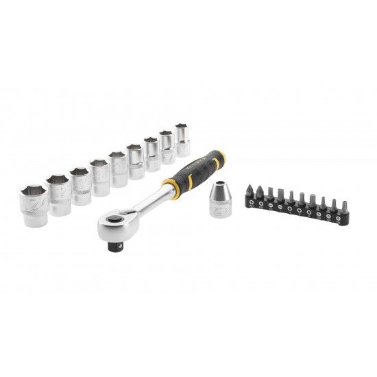 Jogo de roquete 1/2" 120 dentes + pontas ref FMMT82681-0 STANLEY