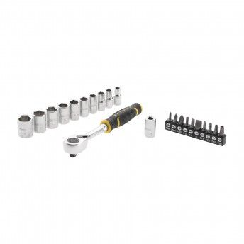 Jogo de roquete 1/4" 120 dentes + pontas ref FMMT82679-0 STANLEY