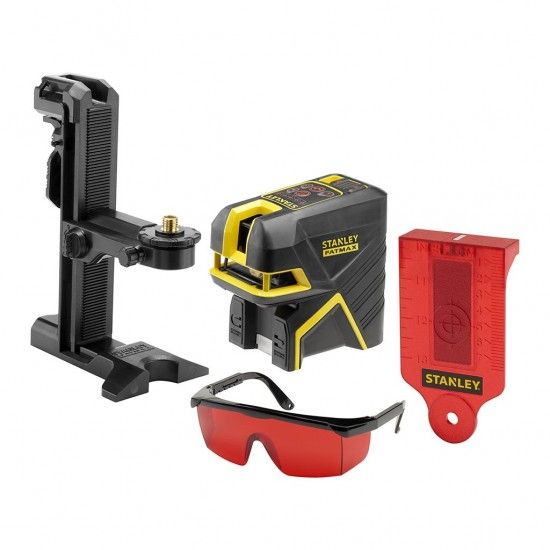 NÍVEL  LASER CRUZ + 2 PONTOS  VERMELHO 20m FMHT1-77414 STANLEY NÍVEL  LASER CRUZ + 2 PONTOS  VERMELHO 20m FMHT1-77414 STANLEY