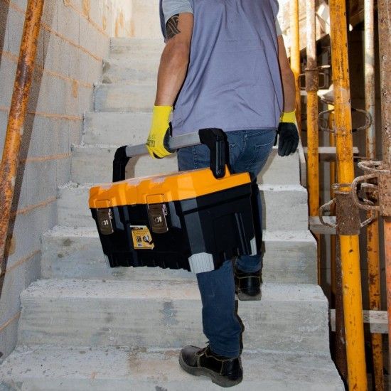 Mala Ferramenta Reforçada Asa Aluminio Pro 500x283x248 refª FMFRAAP500 FLUX Mala Ferramenta Reforçada Asa Aluminio Pro 500x283x248 refª FMFRAAP500 FLUX