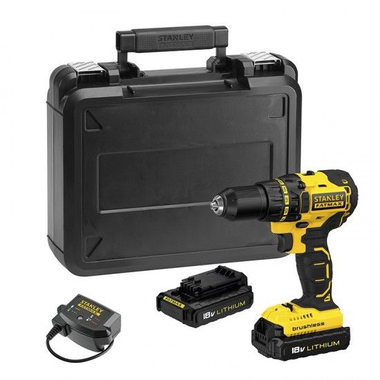 Aparafusadora sem escova 18v 1.3 ah FATMAX ref FMC608C2K-QW STANLEY