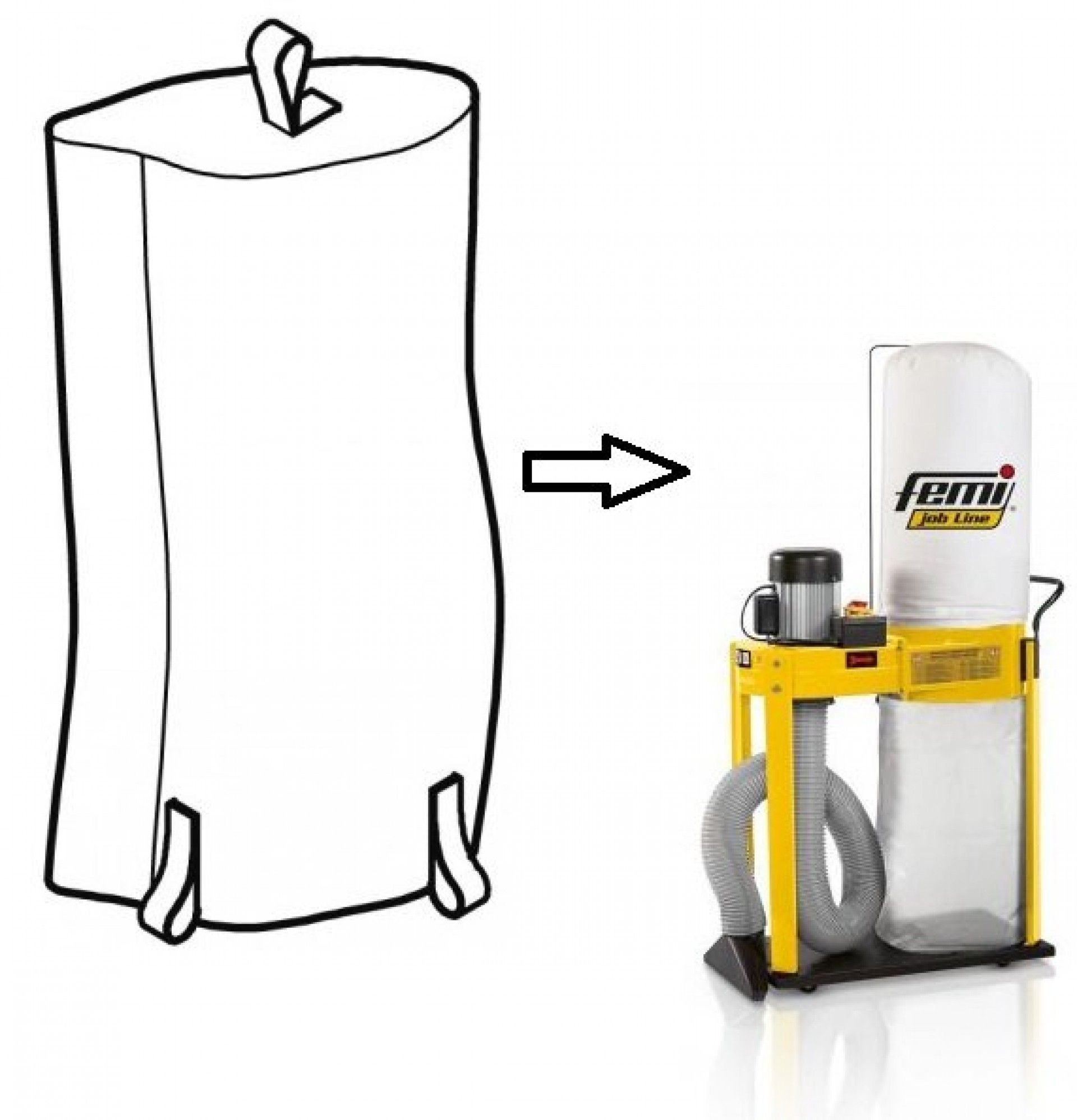 Saco aspirador algodão refª FM-5073228 Femi