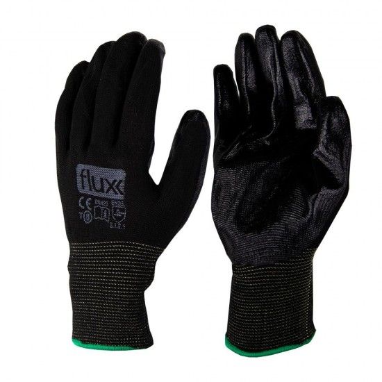 Luva Nitrilica Preta T6 XS refª FLNP6XS FLUX Luva Nitrilica Preta T6 XS refª FLNP6XS FLUX