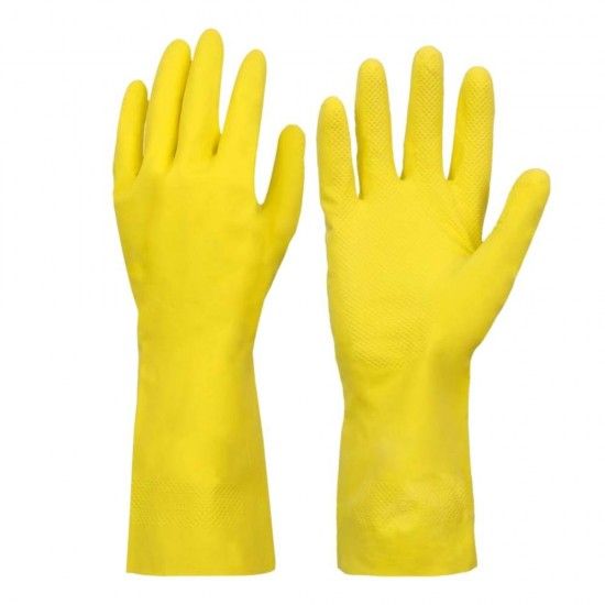 Luva Latex Menage Amarela T7 S  ref� FLLMA7S FLUX