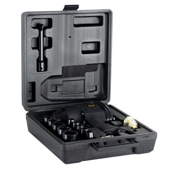 Kit Chave de Impacto Pneumática 1/2" refª FKCIP12 FLUX Kit Chave de Impacto Pneumática 1/2" refª FKCIP12 FLUX