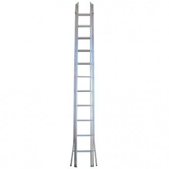 Escada Aluminio Tripla 4,00mt Pes Abertos ref FEAT400PA FLUX