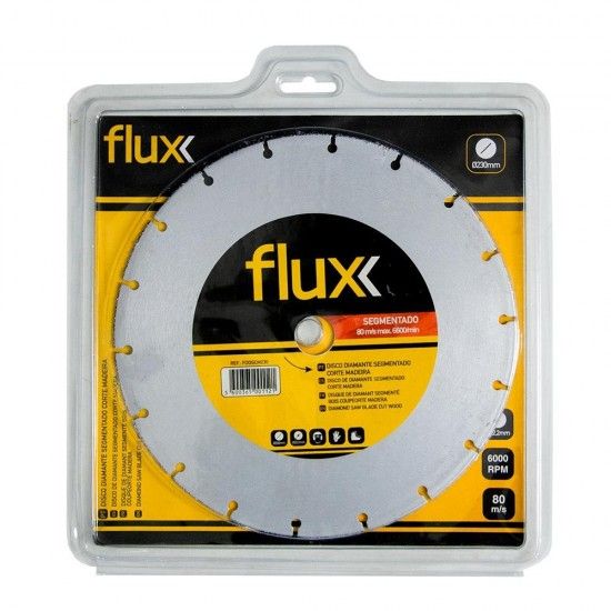 Disco Diamante Segmentado Corte Madeira 230mm refª FDDSCM230 FLUX Disco Diamante Segmentado Corte Madeira 230mm refª FDDSCM230 FLUX