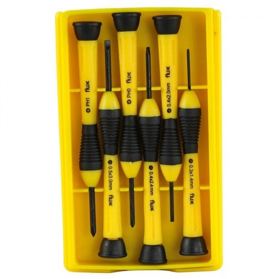 Conjunto Chaves Precisão 6Pcs refª FCCP6 FLUX Conjunto Chaves Precisão 6Pcs refª FCCP6 FLUX