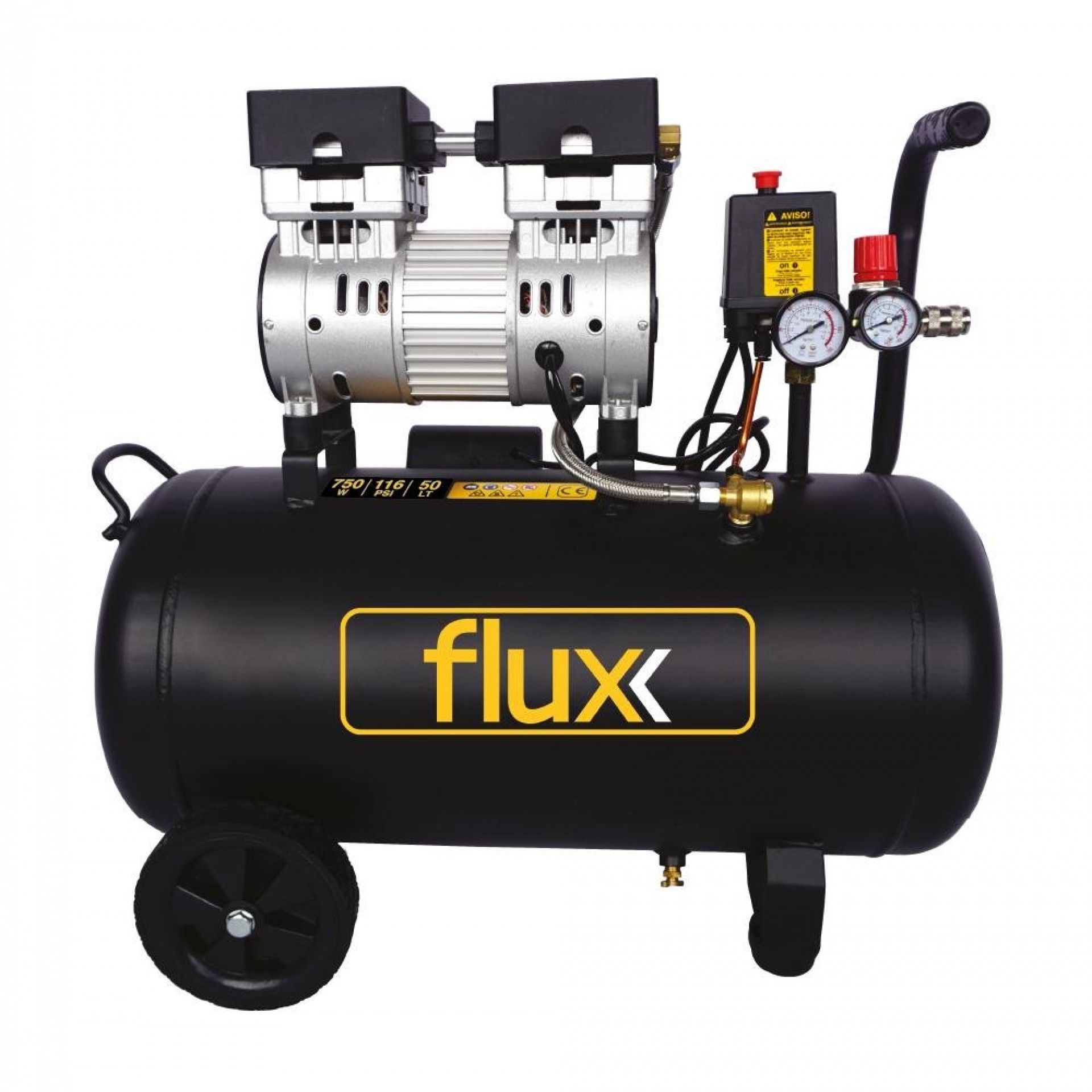 Compressor Ar Silencioso 50Lts 1,0HP refª FCAS501 FLUX