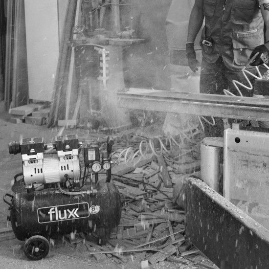 Compressor Ar Silencioso 24Lts 1,0HP ref FCAS241 FLUX