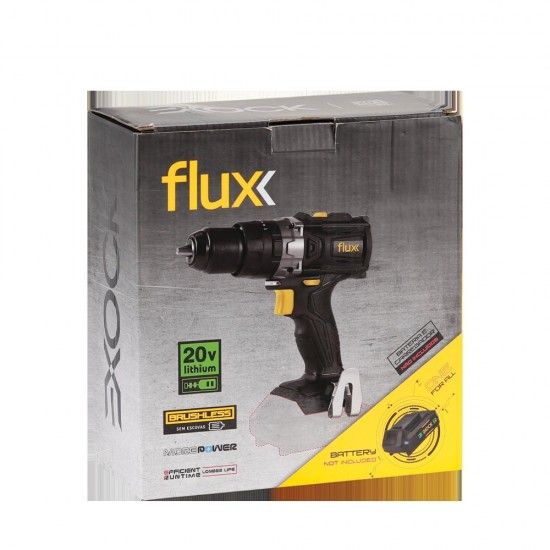 Aparafusadora Percussão Brushless Sem Fios 20V Li Exock  refª FBPB20LE FLUX Aparafusadora Percussão Brushless Sem Fios 20V Li Exock  refª FBPB20LE FLUX