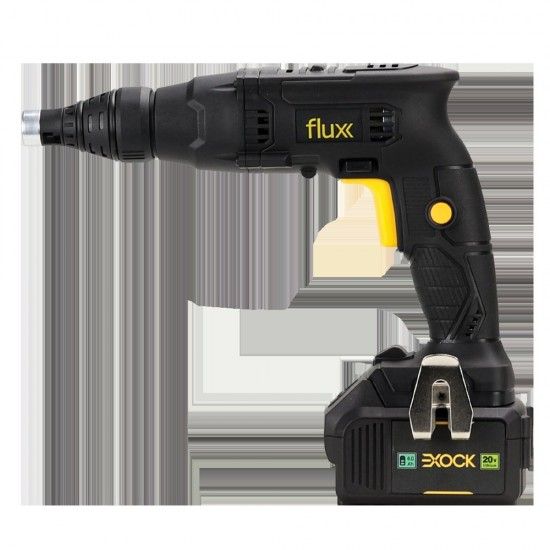 Aparafusadora Gesso Sem Fios 20V Li Exock+Adaptador ref FAGC20LE FLUX