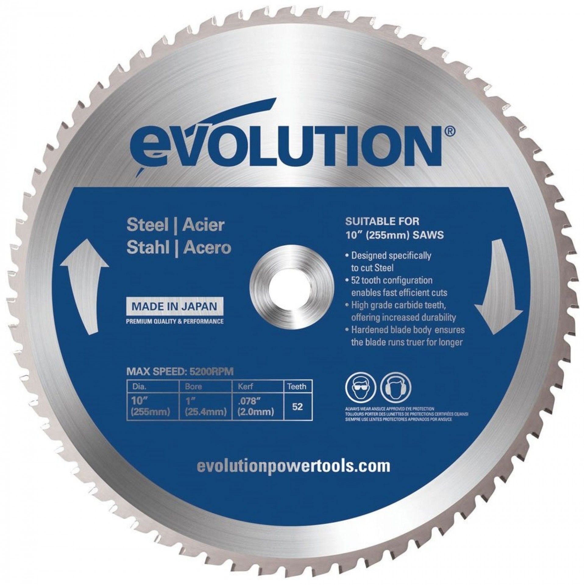 DISCO TCT 230x25.4 48D AÇO REF 31D23025448A EVOLUTION