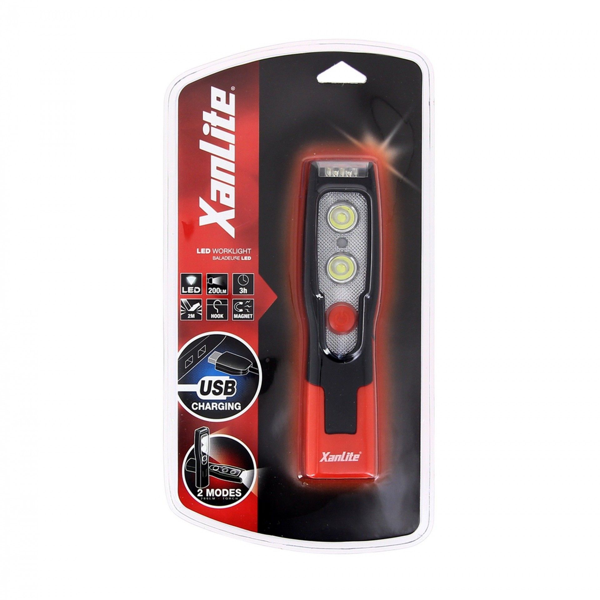 Lanterna de Trabalho Led  200 Lumens refª EG-BL250R XANLITE