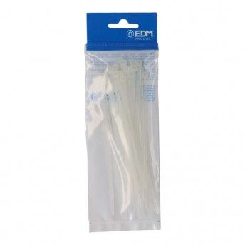 Abraadeiras natural 150x3,5mm nylon de alta qualidade (blister 25 unid.) ref E48302 EDM