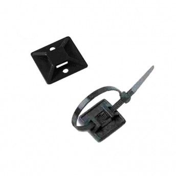 Base de fixaao adesiva para abraadeira preta (blister 25 unid.) ref E48185 EDM
