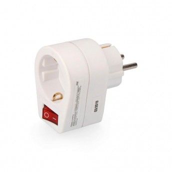 Ficha adaptadora com interruptor (embalado) refª E40048 EDM Ficha adaptadora com interruptor (embalado) refª E40048 EDM