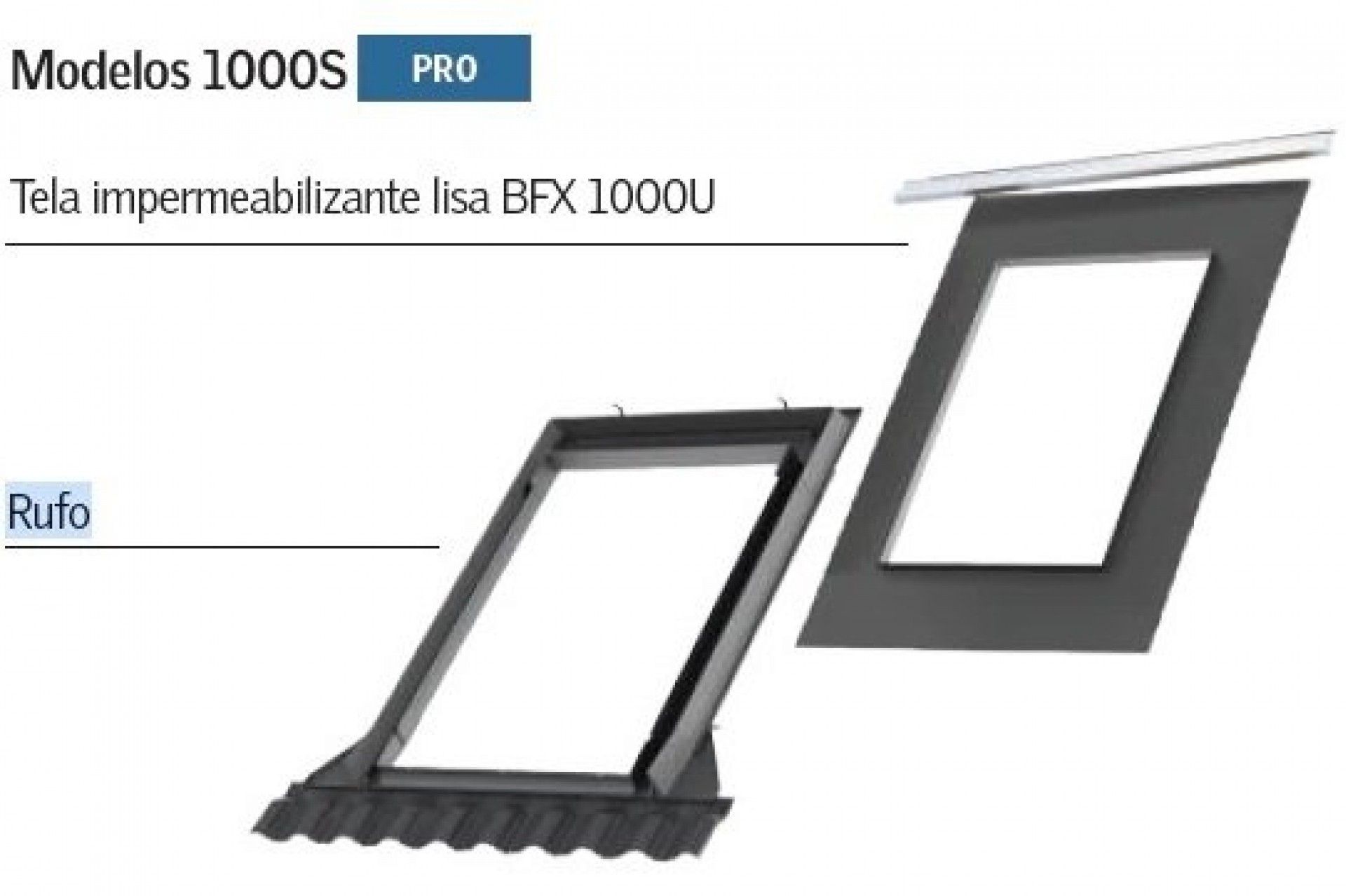 Rufo p/janela sotão  78x118mm refª EDW1000MK06 Velux