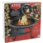 Lareira Exterior, A�o, 58.5x�75.5cm ref� ED-6638 MADER