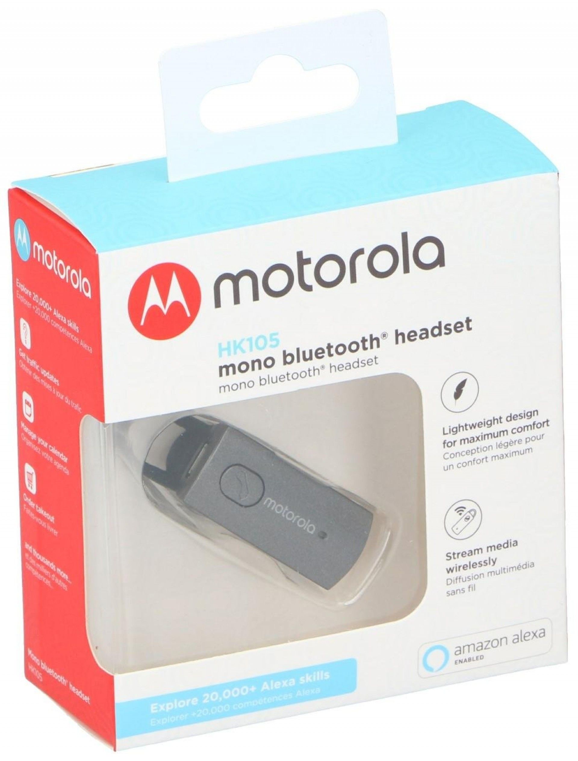 Auricular Bluetooth com Microfone Motorola HK105 Preto refª ED-3764 MADER