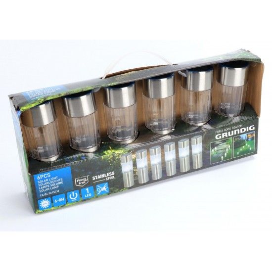 Led Solar para Jardim, 6 un refª ED-2591 MADER Led Solar para Jardim, 6 un refª ED-2591 MADER