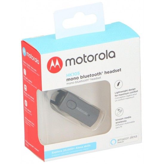 Auricular Bluetooth com Microfone Motorola HK105 Preto ref ED-3764 MADER