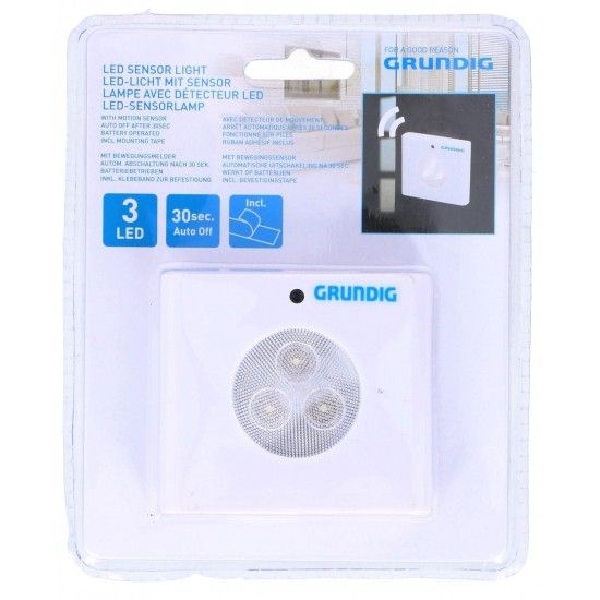 Luz Noturna com Sensor de Movimento, 3 LED - Grundig ref� ED-3377 MADER