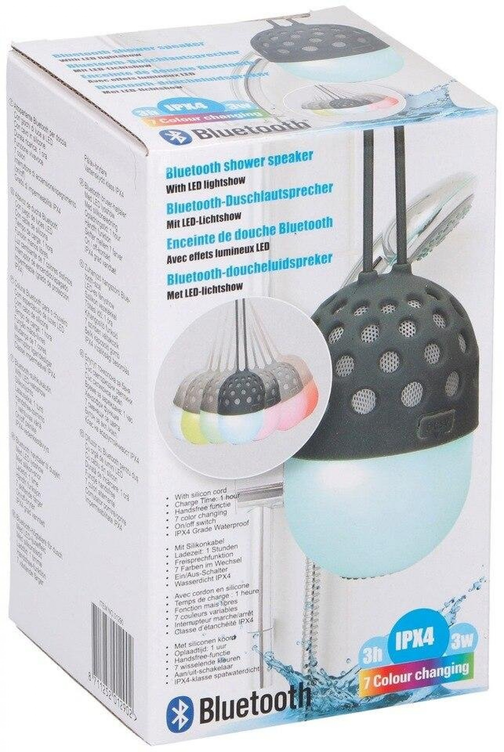 Coluna Bluetooth para Duche com Alternância de Cor refª ED-1290 MADER