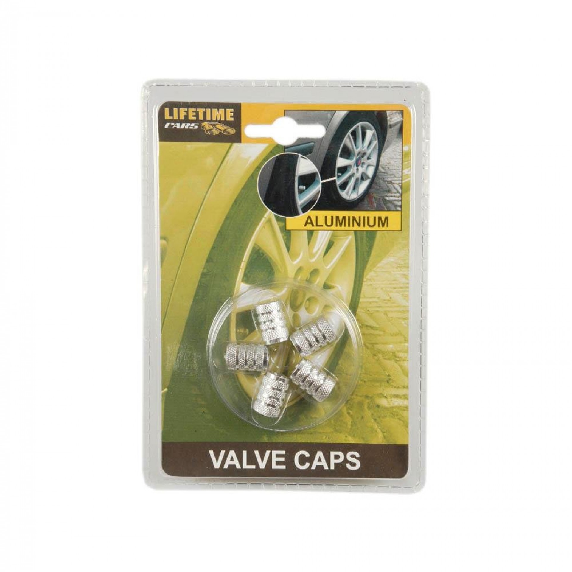 Set de 5 tampões de válvulas rodas de carro prata refª 99983 DUNLOP