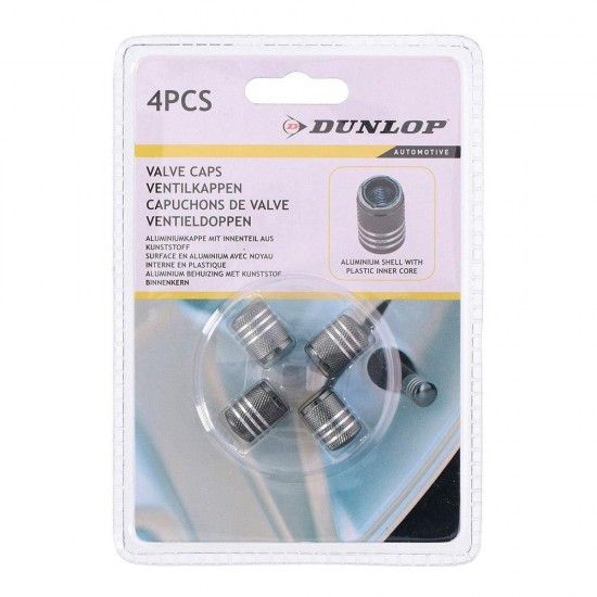 Set de 4 tamp�es de v�lvulas rodas de carro cinza ref� 99984 LIFETIME