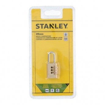 Cadeado de arco 20mm combina��o de 3 n�meros ref� 99912 STANLEY