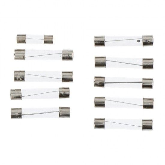 Set de 10 fusíveis variados de vidro para carro cores / modelos diversos refª 99550 DUNLOP Set de 10 fusíveis variados de vidro para carro cores / modelos diversos refª 99550 DUNLOP