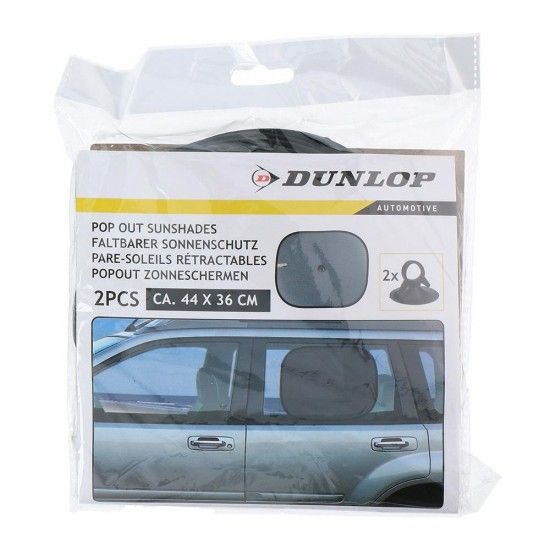 Set de 2 unid. prote��o sol para carro. medidas 36x44cm cores / modelos diversos ref� 99547 DUNLOP