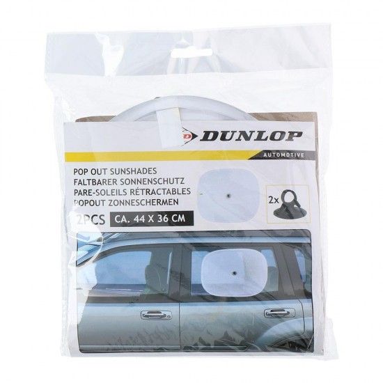 Set de 2 unid. prote��o sol para carro. medidas 36x44cm cores / modelos diversos ref� 99547 DUNLOP