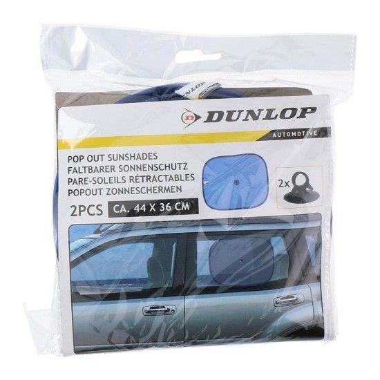 Set de 2 unid. prote��o sol para carro. medidas 36x44cm cores / modelos diversos ref� 99547 DUNLOP