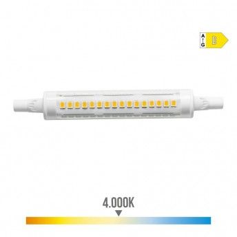 Lmpada lineal led 118mm r7s 9w 1250lm 4.000k luz dia 1,6x11,8cm ref 98988 EDM