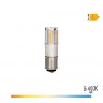 Lâmpada baioneta led b15d 5,5w 700lm 6400k luz fria ø17x57mm refª 98936 EDM Lâmpada baioneta led b15d 5,5w 700lm 6400k luz fria ø17x57mm refª 98936 EDM