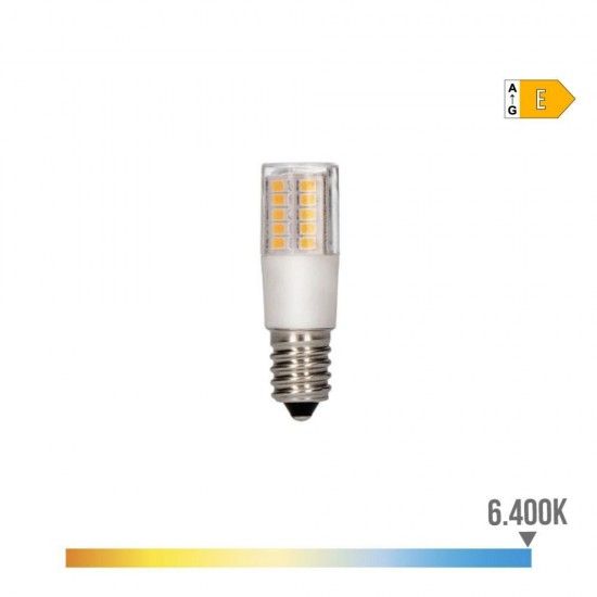 Lmpada tubular led e14 5.5w 700lm 6400k luz fria 1.8x5.7cm ref 98893 EDM