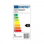 Lâmpada tubular led e14 5.5w 650lm 3000k luz quente ø1.8x5.7cm refª 98892 EDM Lâmpada tubular led e14 5.5w 650lm 3000k luz quente ø1.8x5.7cm refª 98892 EDM