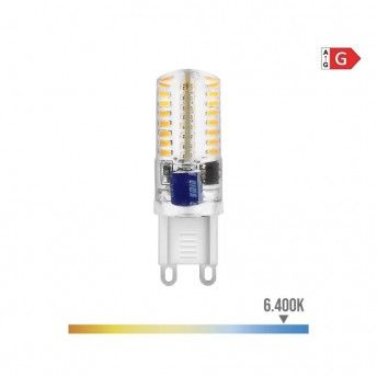 Lmpada led de silicone g9 2,5w 170lm 6400k luz fria 1,6x5cm ref 98910 EDM