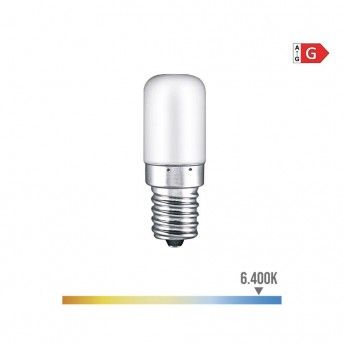 Lmpada tubular led e14 1,8w 130lm 6400k luz fria 1,8x4,8cm ref 98888 EDM