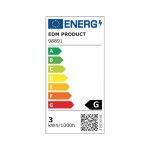 Lâmpada tubular led e14 3w 250lm 3200k luz quente ø1,8x5,2cm refª 98891 EDM Lâmpada tubular led e14 3w 250lm 3200k luz quente ø1,8x5,2cm refª 98891 EDM
