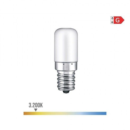 Lâmpada tubular led e14 1,8w 130lm 3200k luz quente ø1,8x4,8cm refª 98889 EDM Lâmpada tubular led e14 1,8w 130lm 3200k luz quente ø1,8x4,8cm refª 98889 EDM